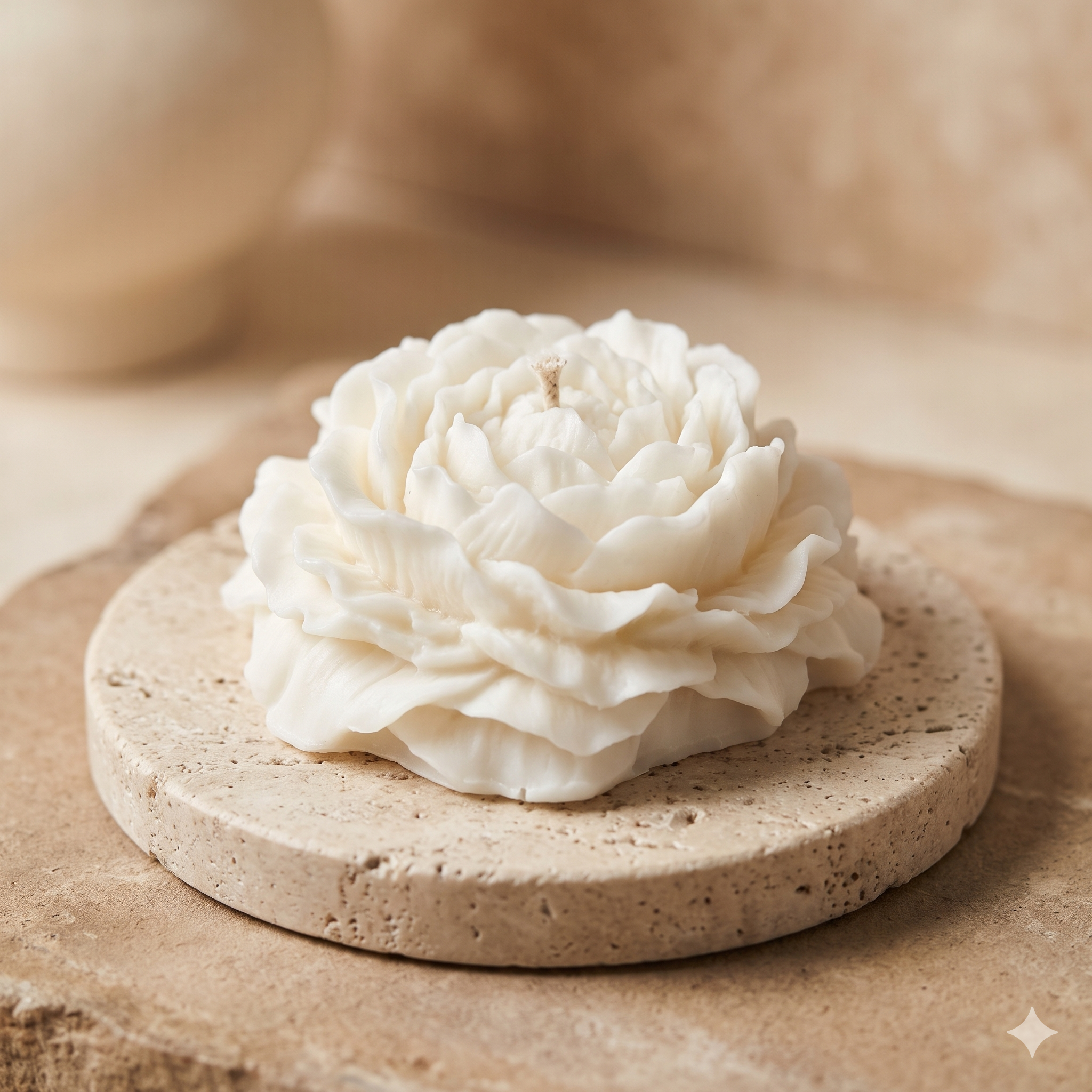 "Flora" Handcrafted Peony Blossom Candle (or Wax Tablet / Melt)